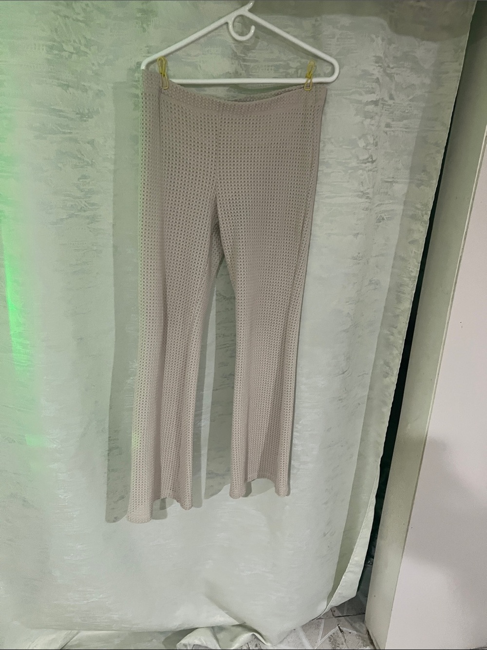 H&M Beige Knit Flare Pants